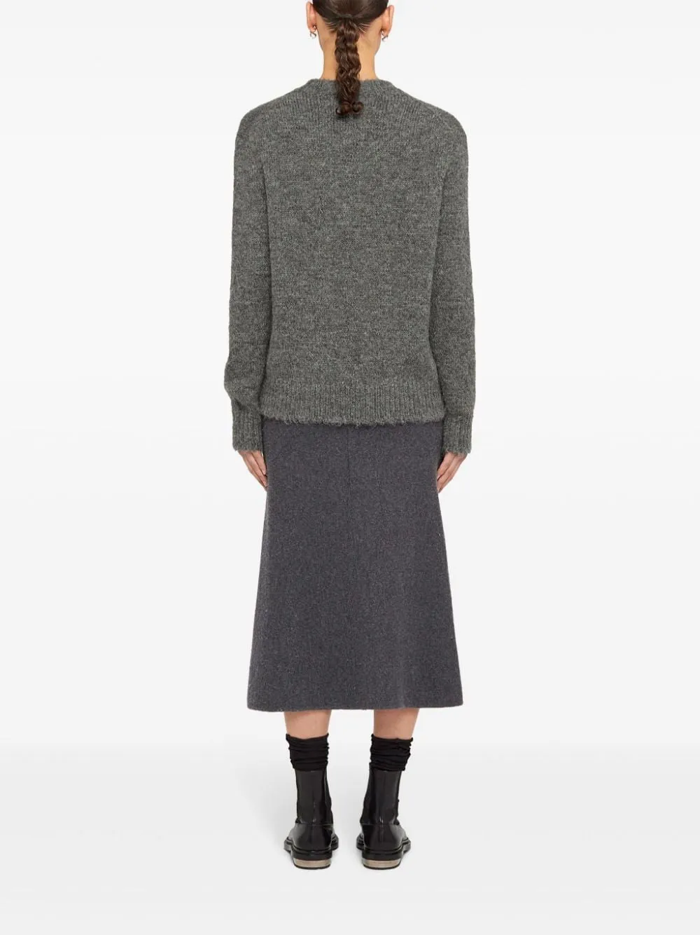 A-line midi skirt