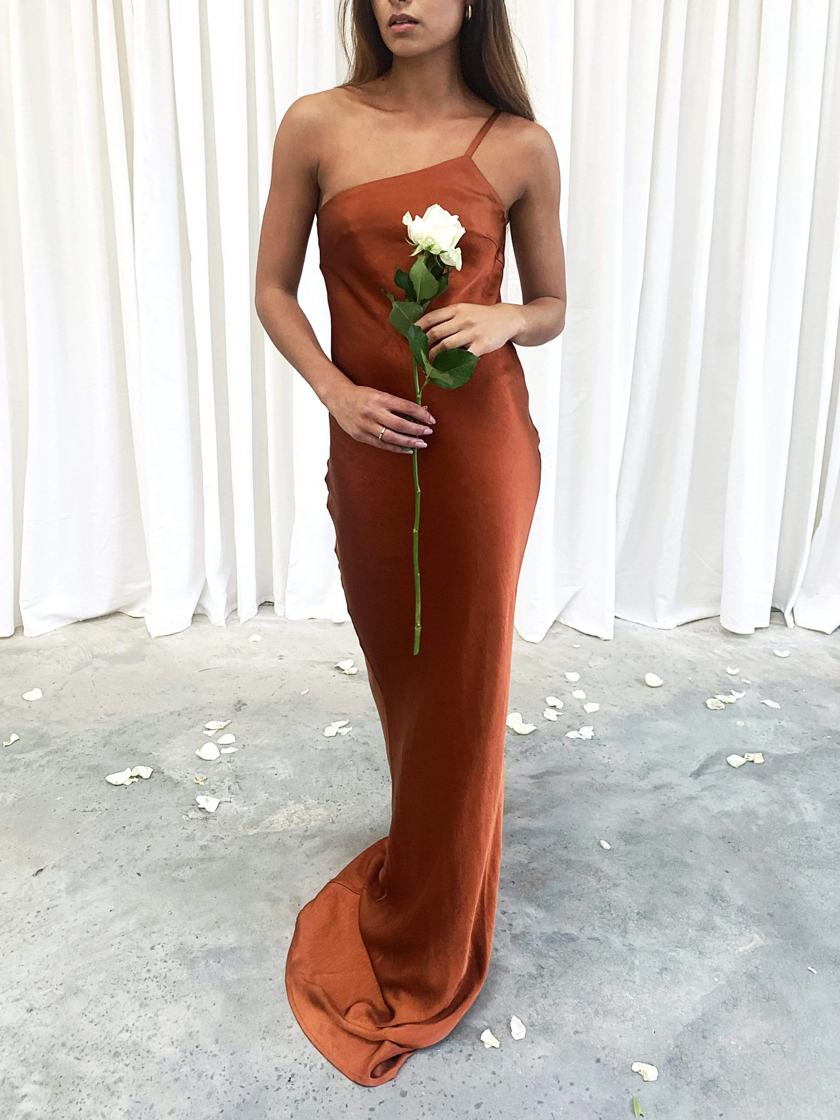 Amelia Maxi Dress - Matte Copper