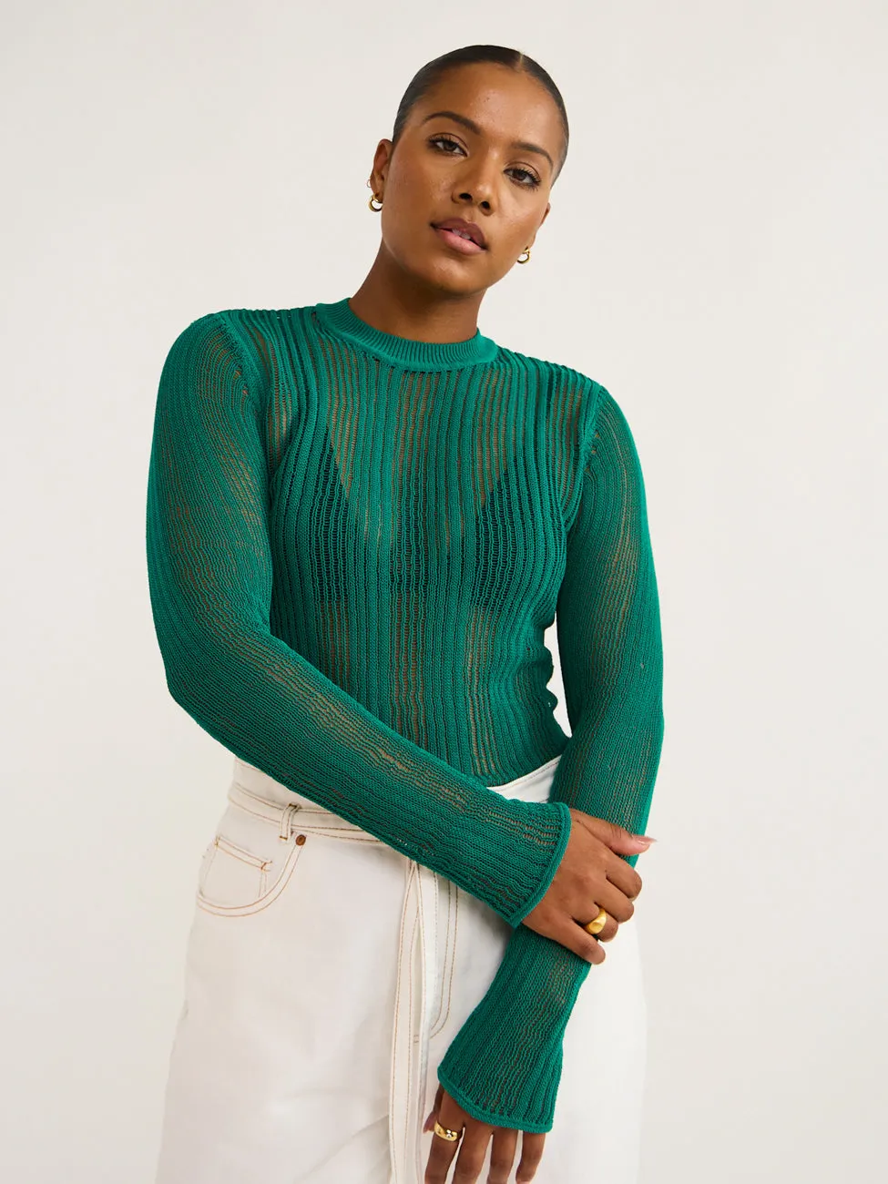Camilla and Marc Eugeni Knit Top in Jade