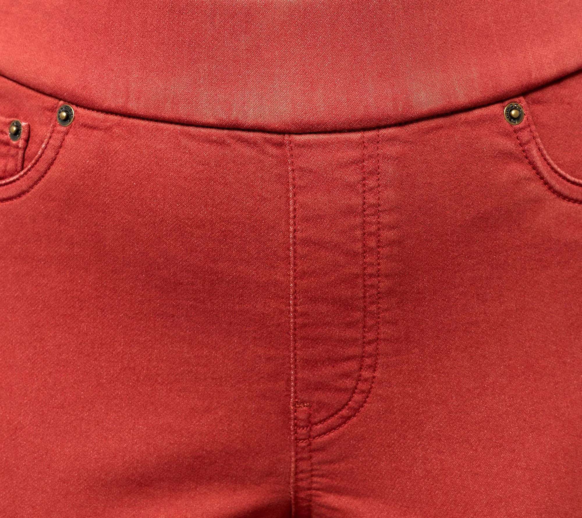 Denim & Co. Comfy Knit Regular Slim Straight Ankle Pant