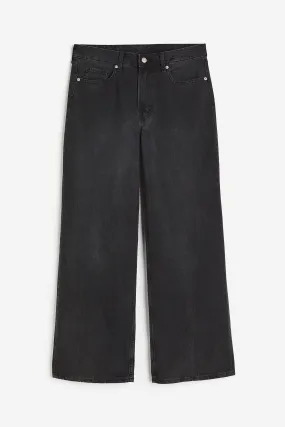 H&M Curvy Fit Wide Regular Jeans