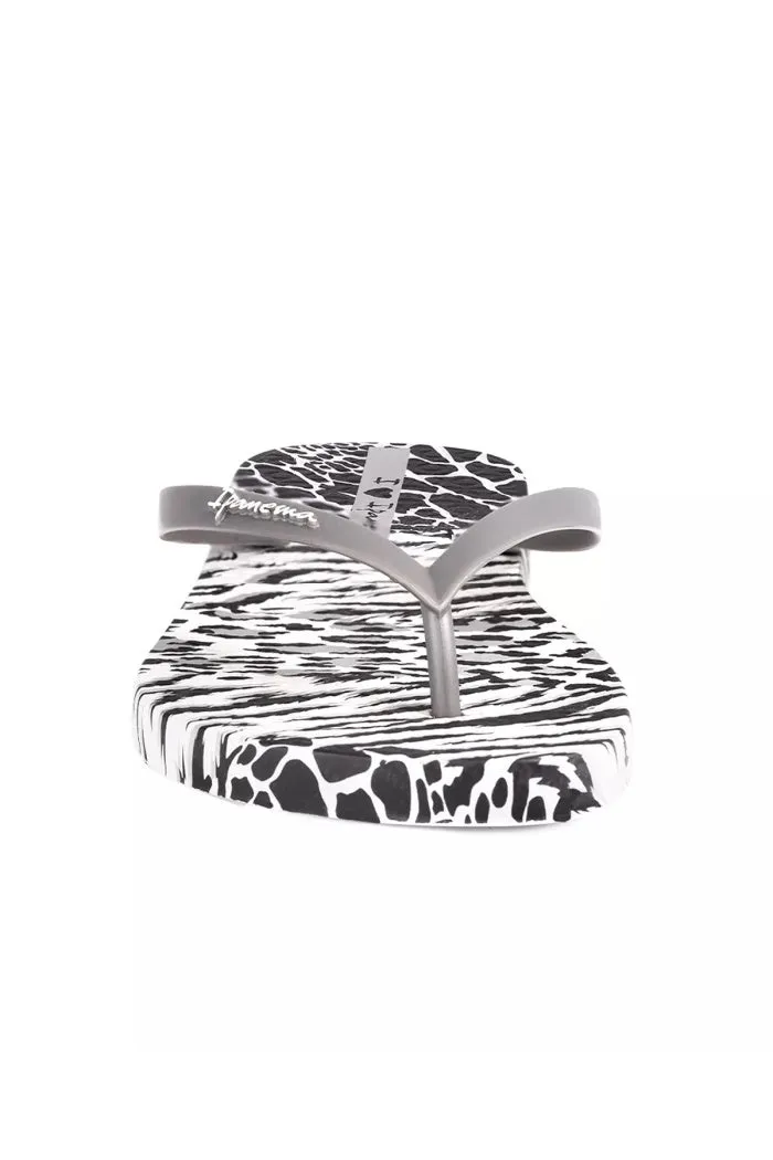 Ipanema Women's Animal Sandals in Grey Black