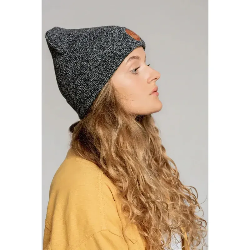 KABAK Beanie Melange Classic Black'N White 