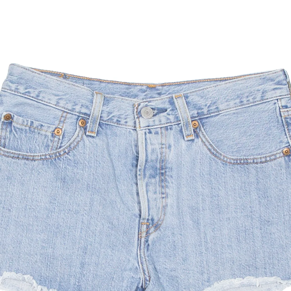 LEVI'S 501 Womens Denim Shorts Blue S W27