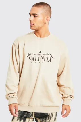 Lightweight Oversized Graphic Sweatshirt