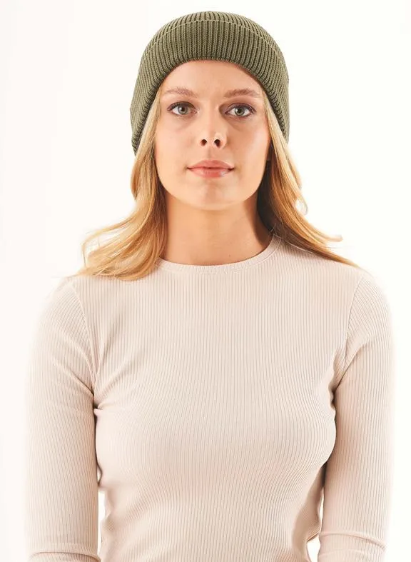ORGANICATION Unisex Beanie Organic Cotton Military Olive