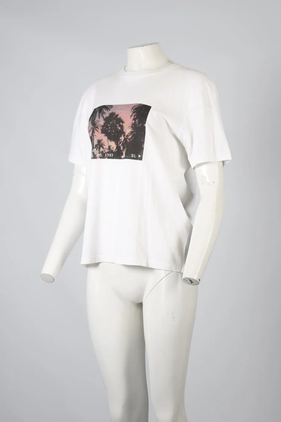 SAINT LAURENT COTTON T-SHIRT SMALL