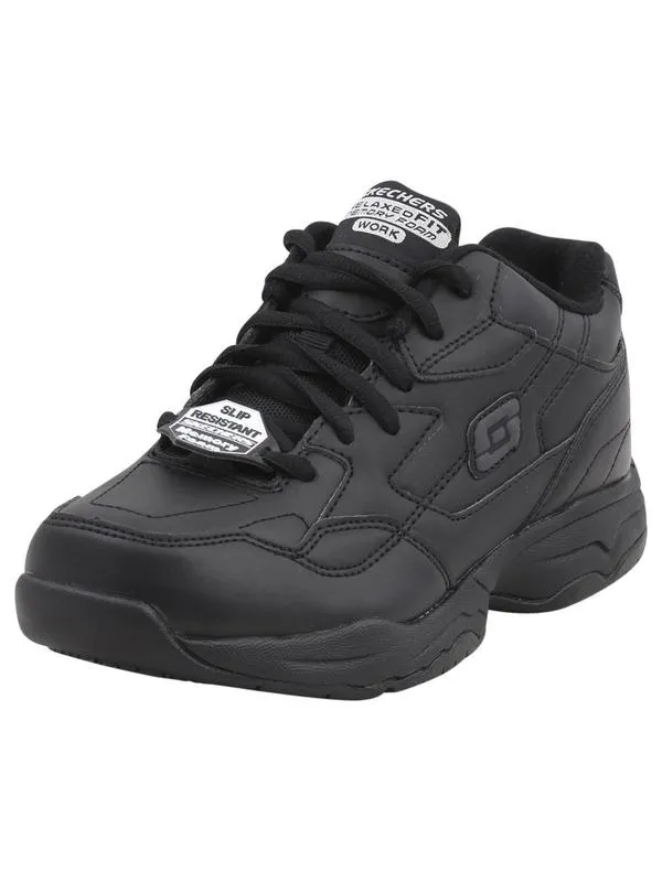 Skechers Work Women's Felton Albie Relaxed Fit Sneakers Slip Resistant Black 9.5