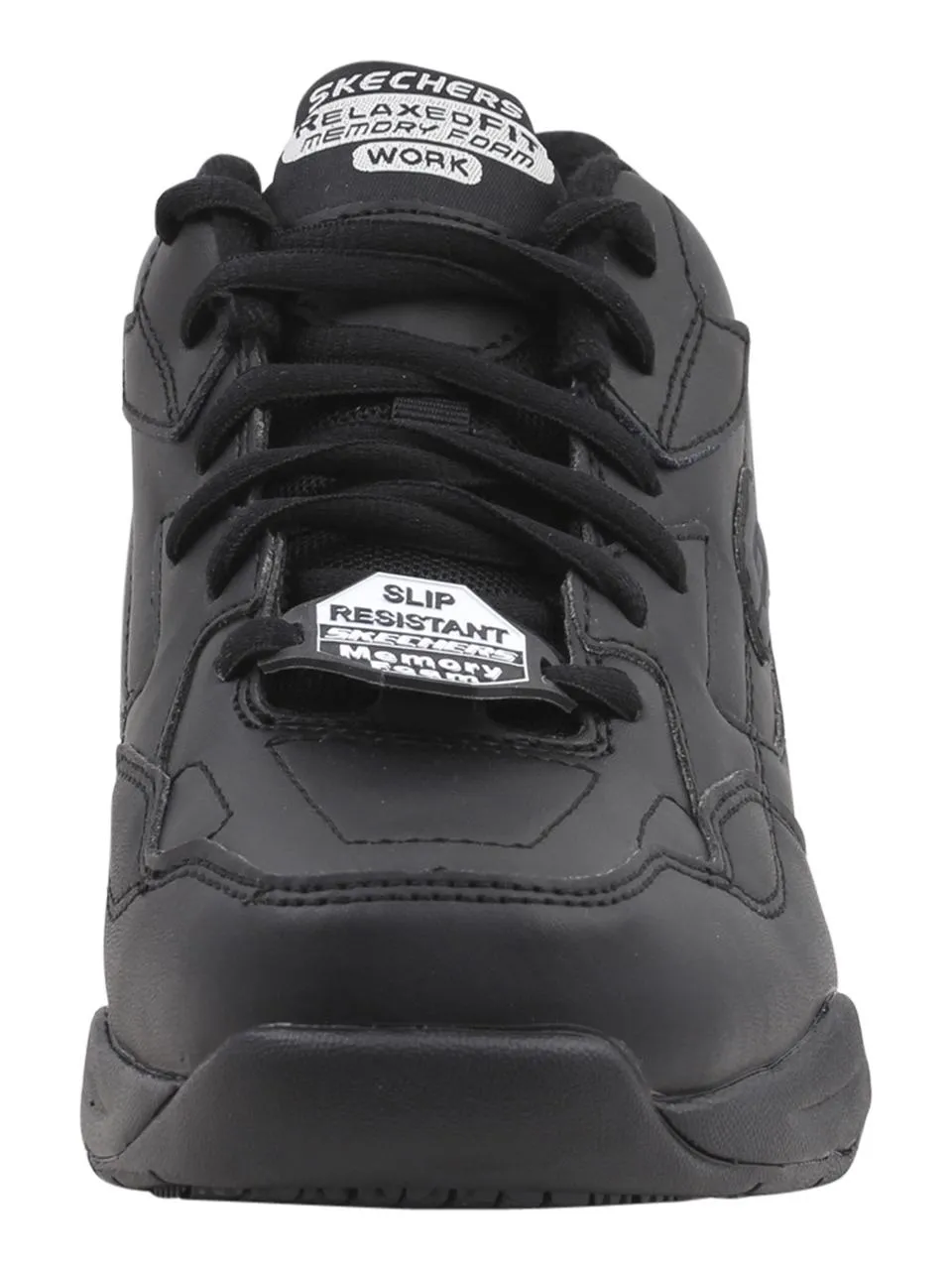 Skechers Work Women's Felton Albie Relaxed Fit Sneakers Slip Resistant Black 9.5
