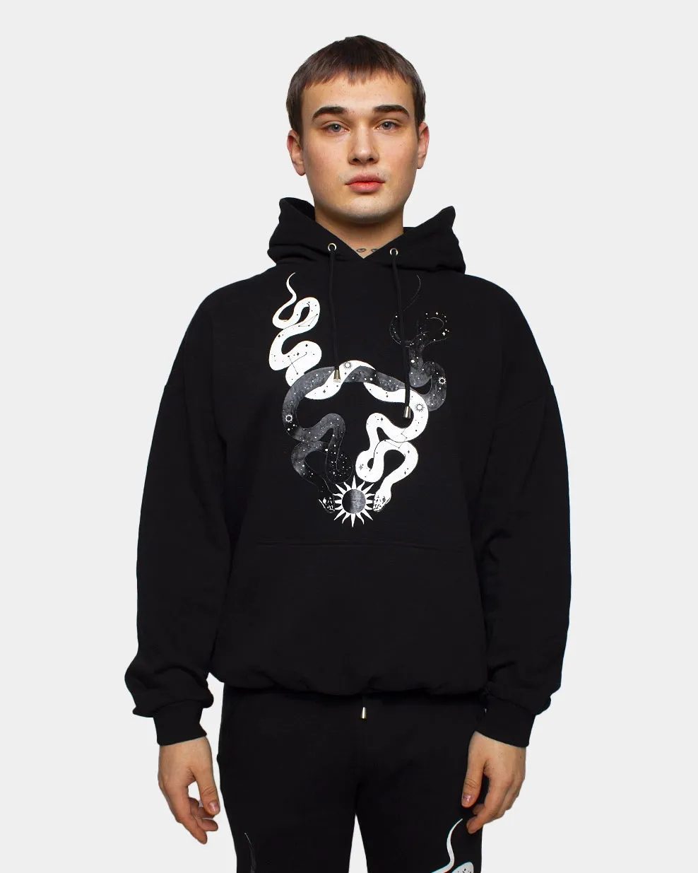 STARGAZER OVERSIZE HOODIE BLACK