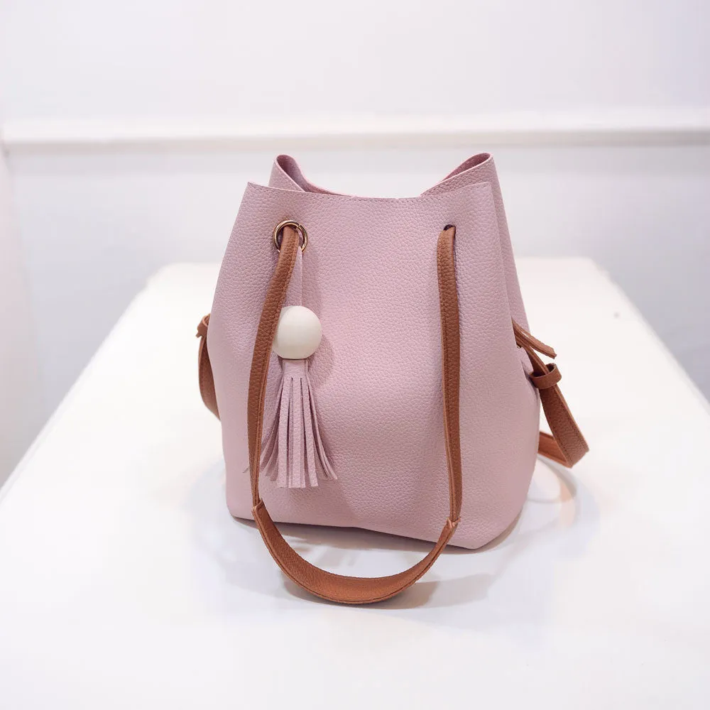 Tassel Bucket Leather Handbags Designer Handbags Tote Bag Messenger Bags Women Shoulder Bag Bolsa