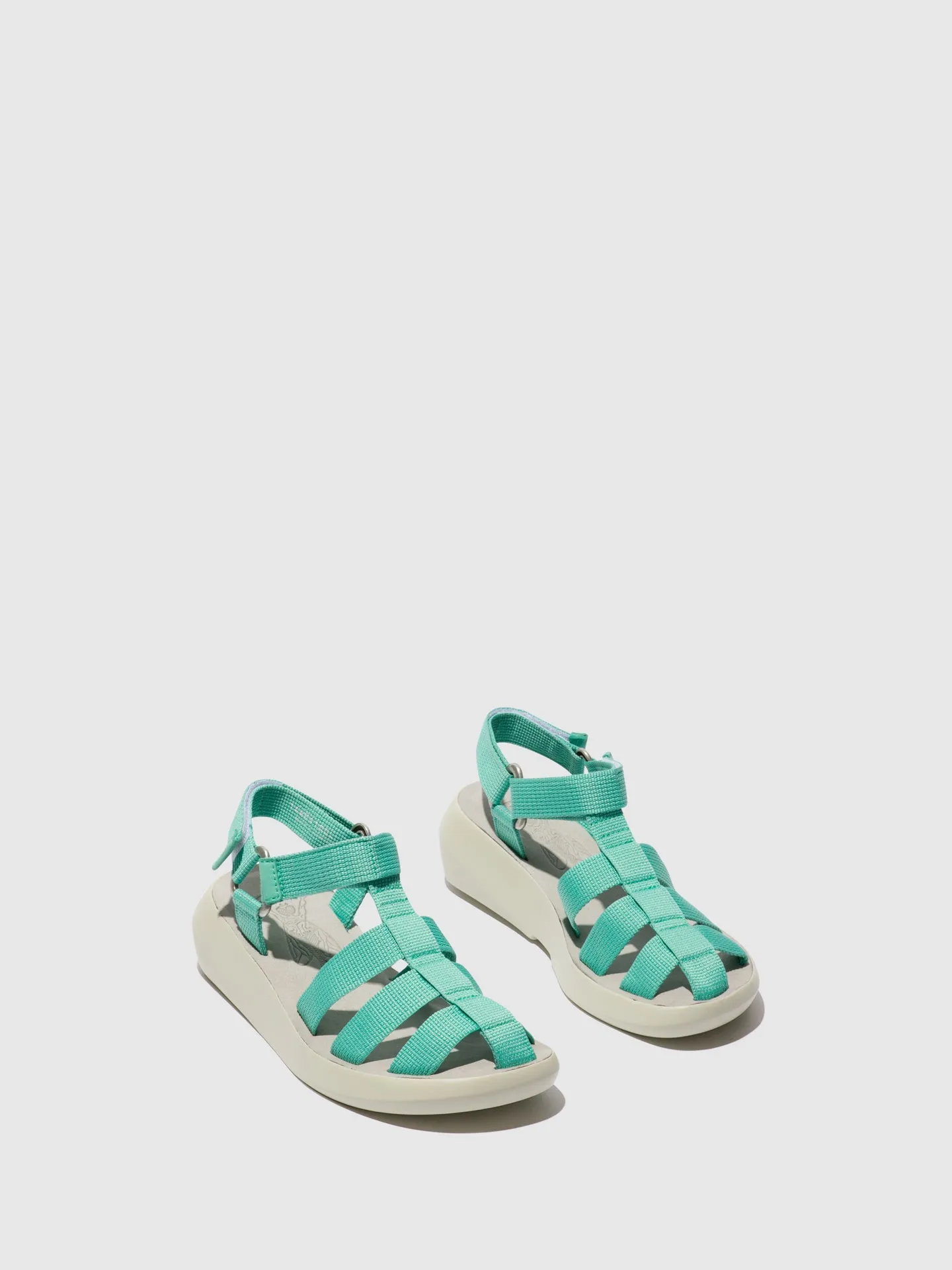 Velcro Sandals BASA841FLY AQUA