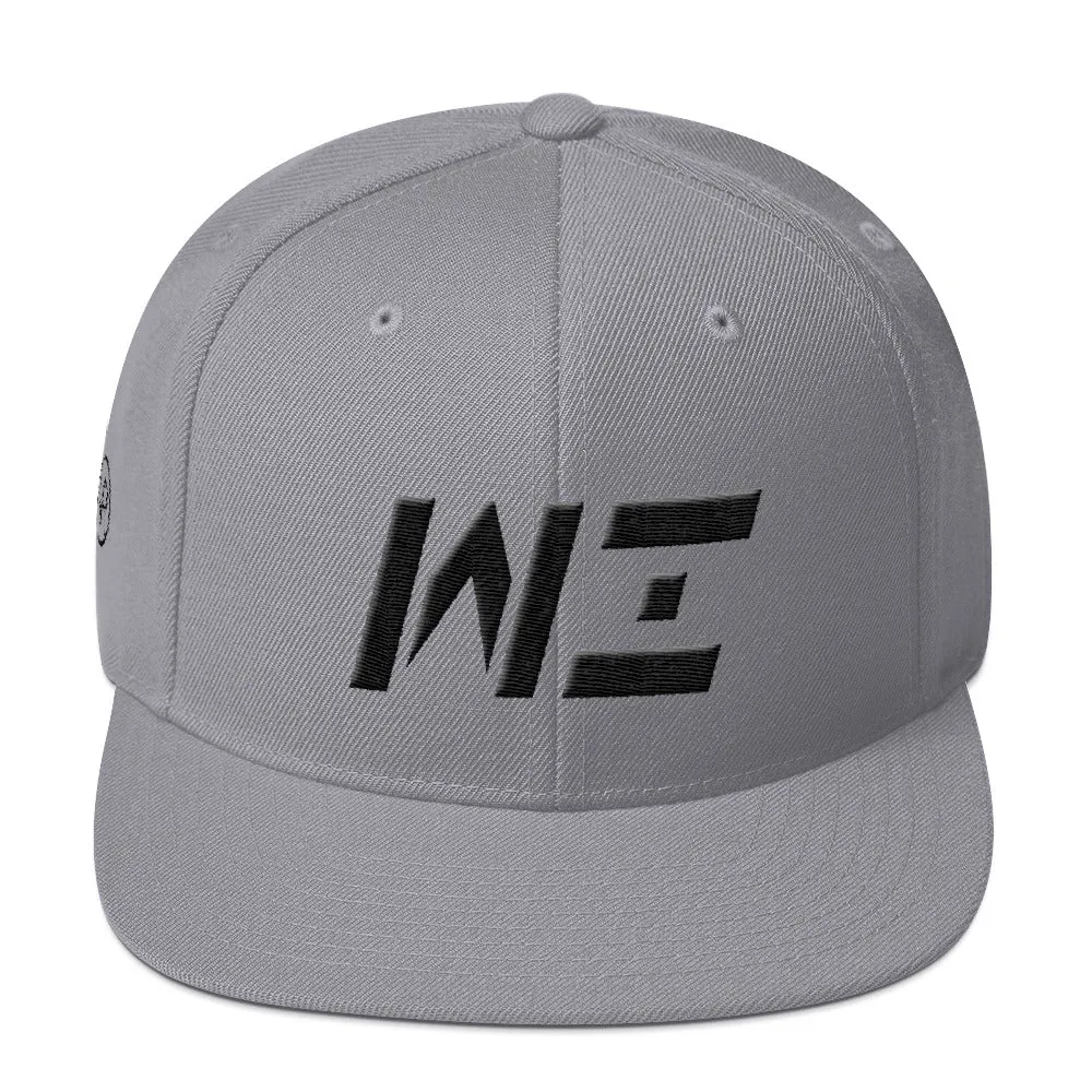 Wisconsin - Flat Brim Hat - Black Embroidery - WI - Many Hat Color Options Available