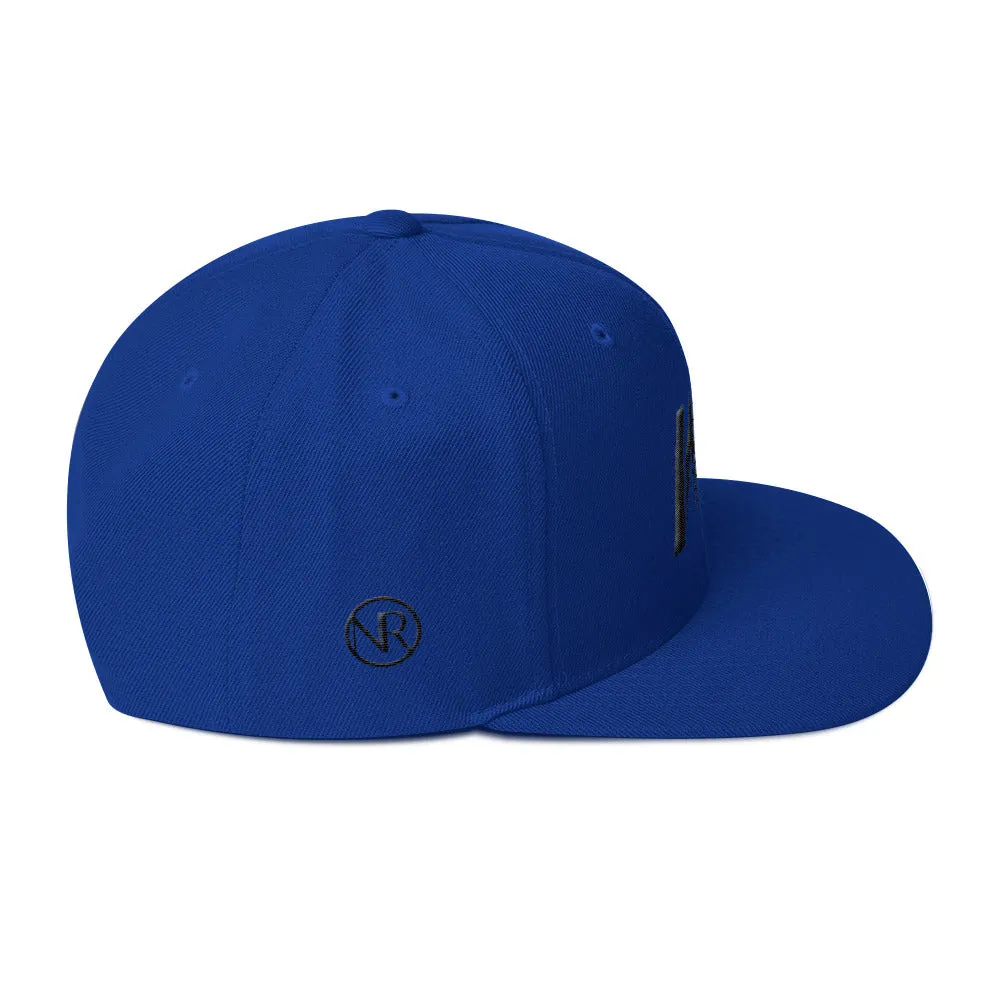 Wisconsin - Flat Brim Hat - Black Embroidery - WI - Many Hat Color Options Available