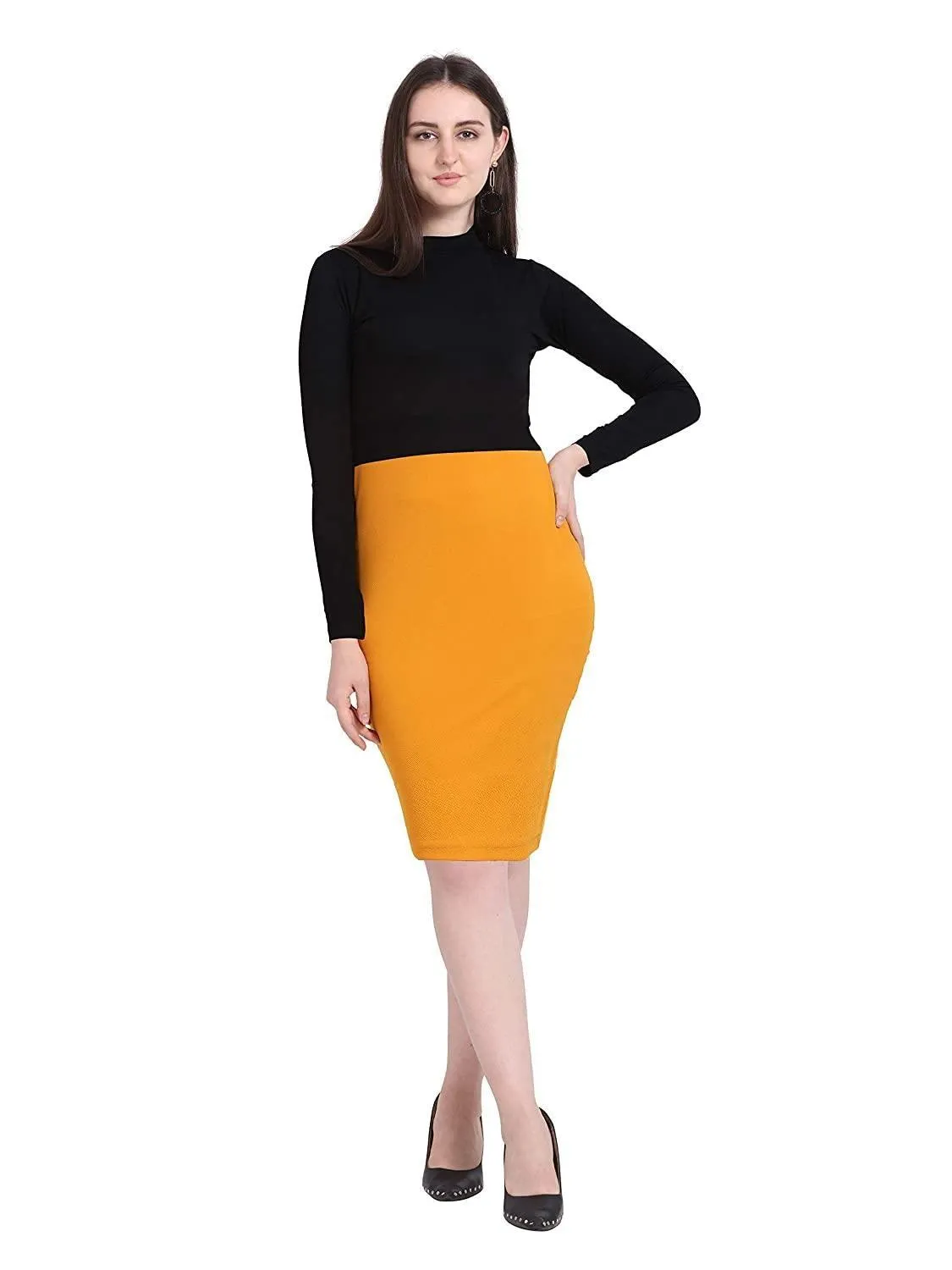 Women's Knee Length Bodycon Dress